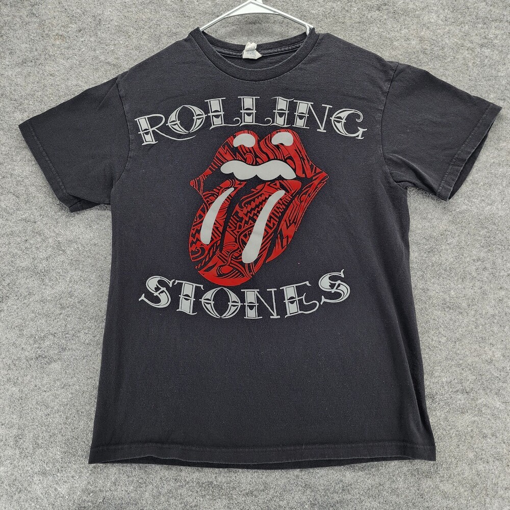 Rolling Stones Shirt Mens Medium Short Sleeve Black Delta